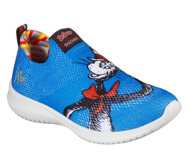 Skechers Flickor Blå/Olika Färger Slip On - Dr. Seuss: Ultra Flex - You Are You - Sverige (AECBD-825